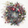 Christmas Wreaths 2 - rice paper set