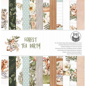 12" x 12" paper pad - Forest Tea Party