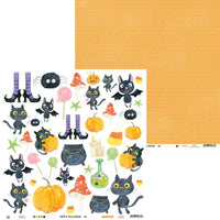 12" x 12" paper pad - Happy Halloween