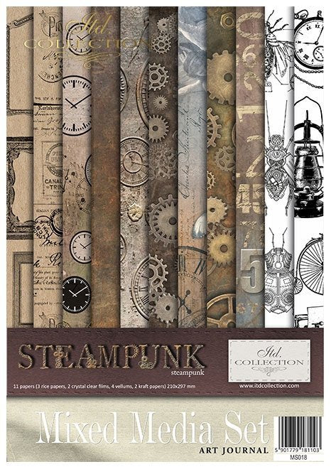 Steampunk -  Mixed media set