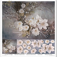 11.8" x 12.1" paper pad - Winter Bouquet