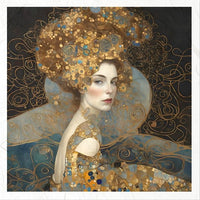 Inspired by Klimt 1 - rice paper set