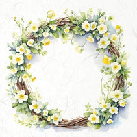 Spring Wreath 5 - rice paper set