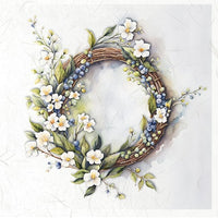 Spring Wreath 3 - rice paper set