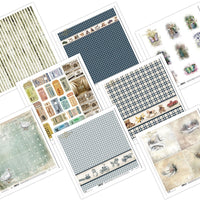 11.8" x 12.1" ITD Collection - Set 1 - mixed design paper sheets