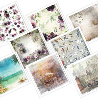11.8" x 12.1" ITD Collection - Set 6 - mixed design paper sheets