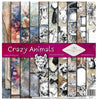 11.8" x 12.1" paper pad - Crazy Animals - Crafty Wizard