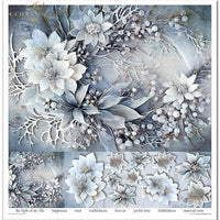 11.8" x 12.1" paper pad - Winter Bouquet