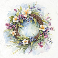 Spring Wreath 2 - rice paper set