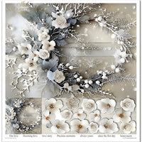 11.8" x 12.1" paper pad - Winter Bouquet