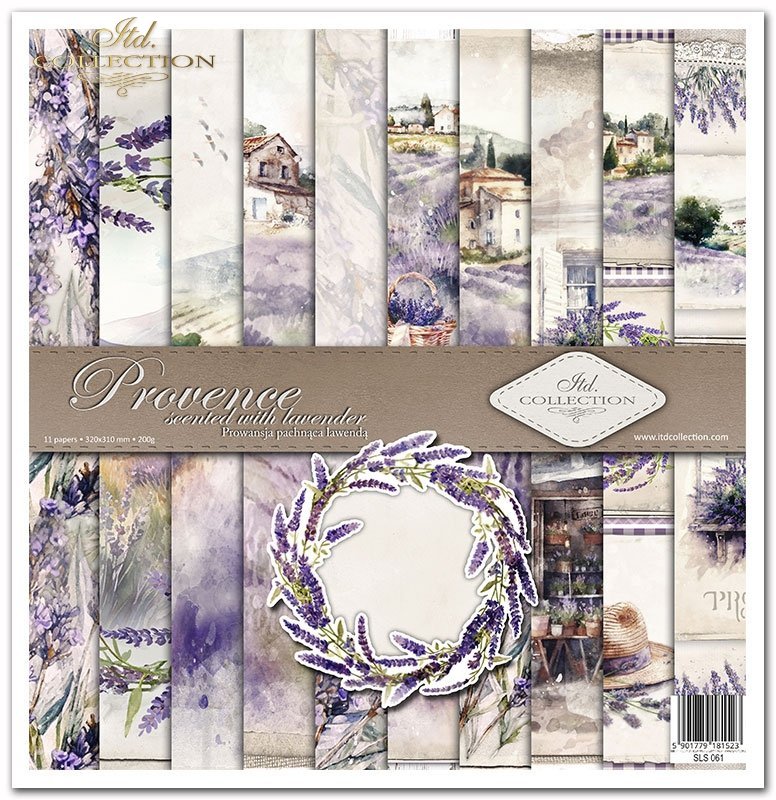 11.8" x 12.1" paper pad - Provence Scented with Lavender