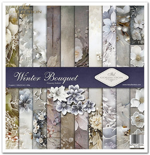 11.8" x 12.1" paper pad - Winter Bouquet