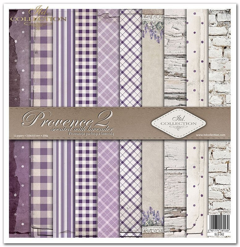 11.8" x 12.1" paper pad - Provence Scented with Lavender 2