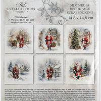 Father Christmas - rice paper set