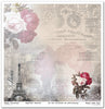 11.8" x 12.1" paper pad - Flower Post - Rose