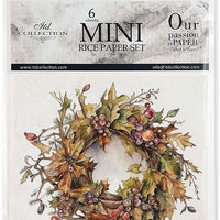 Autumn Wreath 1 - rice paper set