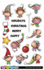 C.C. Designs - Elf Inchies - Clear Stamp Set