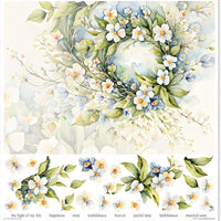 11.8" x 12.1" paper pad - Spring Bouquet