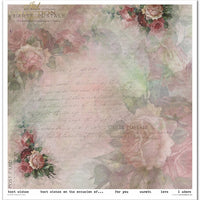 11.8" x 12.1" paper pad - Flower Post - Rose