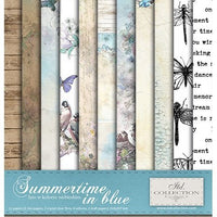 Summertime in Blue -  Mixed media set