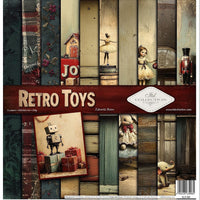 11.8" x 12.1" paper pad - Retro Toys