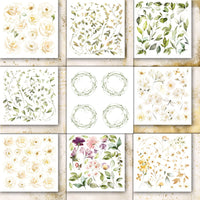 6" x 6" paper pad - Like a Breath Flowers