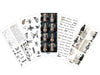 A4 transparent foil set - various designs