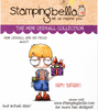Stamping Bella  - Mini Oddball and his Frogs - Rubber Stamp Set