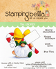 Stamping Bella - Gnome with a Candy Cane - Rubber Stamp Set