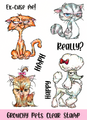 C.C. Designs - Grouchy Pets - Clear Stamp Set