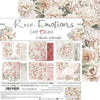 8" x 8" paper pad - Rose Emotions Backgrounds and Basic Mix Set