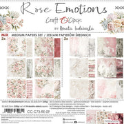 8" x 8" paper pad - Rose Emotions Backgrounds and Basic Mix Set
