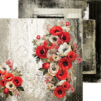 8" x 8" paper pad - Heart of the Sun Backgrounds and Basic Mix Set