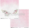 12" x 12" paper pad - Pink Roses - Crafty Wizard