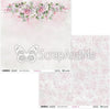 12" x 12" paper pad - Pink Roses - Crafty Wizard
