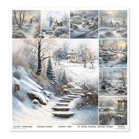 11.8" x 12.1" paper pad - Botanical Garden in Winter