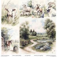 11.8" x 12.1" paper pad - Cottage in the Country