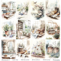 11.8" x 12.1" paper pad - Cottage in the Country