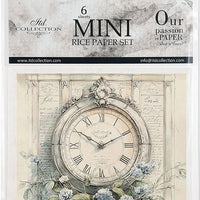 Clocks - rice paper set