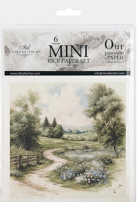 Country scenes 1 - rice paper set