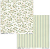12" x 12" paper pad - White Roses - Crafty Wizard