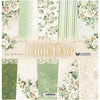 12" x 12" paper pad - White Roses - Crafty Wizard