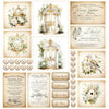 12" x 12" paper pad - White Roses - Crafty Wizard