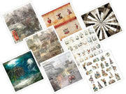 11.8" x 12.1" ITD Collection - Set 14 - mixed design paper sheets