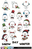 C.C. Designs - Snowman Inchies - Clear Stamp Set