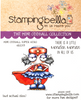 Stamping Bella  - Mini Oddball Superhero - Rubber Stamp Set
