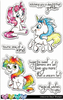 C.C. Designs - Unicorns - Clear Stamp Set
