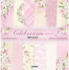 12" x 12" paper pad - Celebrations Rouge - Crafty Wizard