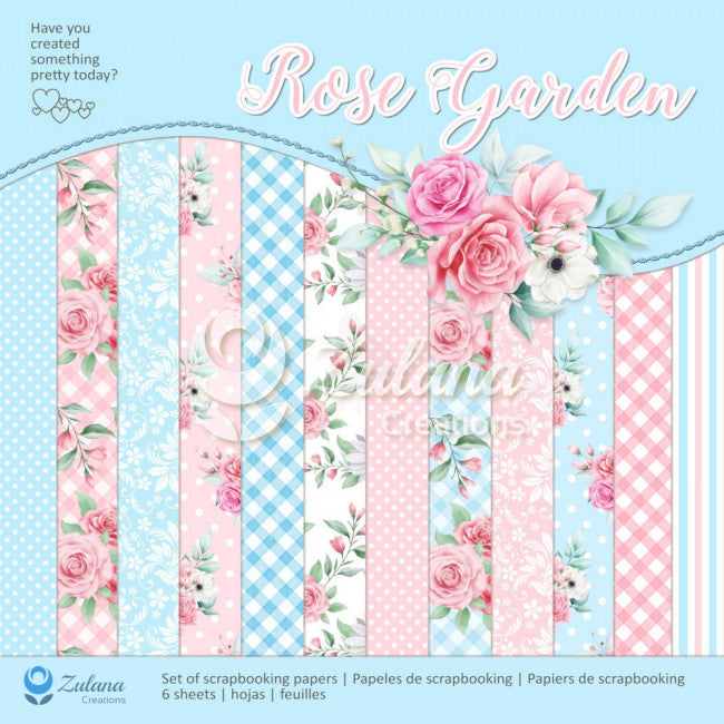 12" x 12" paper pad - Rose Garden