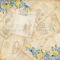 8" x 8" paper pad - Botany Spring - Crafty Wizard